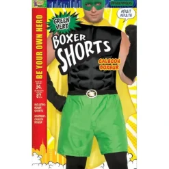 Shop All^Forum Novelties Be Your Own Hero Green Boxer Shorts - Little Painter Art | Exploring the Endless Possibilities of Art