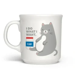 Hot^Fred Say Anything Mug 16oz "I Do What I Want" Cat - Little Painter Art | Exploring the Endless Possibilities of Art