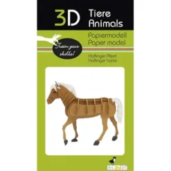 Shop All^Fridolin 3D Paper Model - Haflinger Horse - Little Painter Art | Exploring the Endless Possibilities of Art