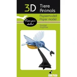Shop All^Fridolin 3D Paper Model - Kingfisher - Little Painter Art | Exploring the Endless Possibilities of Art
