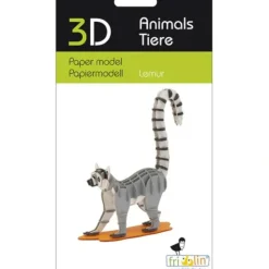 Shop All^Fridolin 3D Paper Model - Lemur - Little Painter Art | Exploring the Endless Possibilities of Art