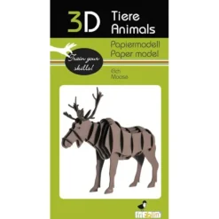 Shop All^Fridolin 3D Paper Model - Moose - Little Painter Art | Exploring the Endless Possibilities of Art