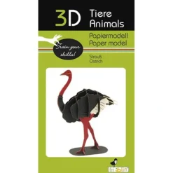 Hot^Fridolin 3D Paper Model - Ostrich - Little Painter Art | Exploring the Endless Possibilities of Art
