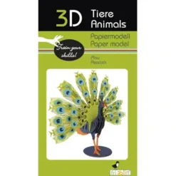 Shop All^Fridolin 3D Paper Model - Peacock - Little Painter Art | Exploring the Endless Possibilities of Art