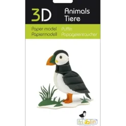 Shop All^Fridolin 3D Paper Model - Puffin - Little Painter Art | Exploring the Endless Possibilities of Art