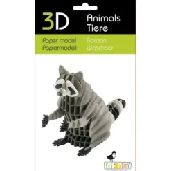 Shop All^Fridolin 3D Paper Model - Raccoon - Little Painter Art | Exploring the Endless Possibilities of Art