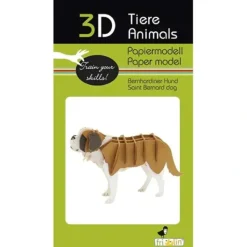 Shop All^Fridolin 3D Paper Model - Saint Bernard Dog - Little Painter Art | Exploring the Endless Possibilities of Art