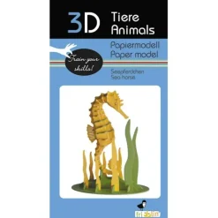 Shop All^Fridolin 3D Paper Model - Seahorse - Little Painter Art | Exploring the Endless Possibilities of Art