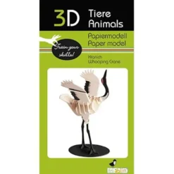 Shop All^Fridolin 3D Paper Model - Whooping Crane - Little Painter Art | Exploring the Endless Possibilities of Art