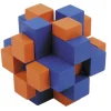 Hot^Fridolin IQ Test 3D Puzzle - Orange/Blue Cube Cross - Little Painter Art | Exploring the Endless Possibilities of Art