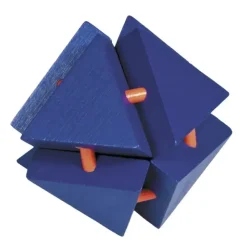 Hot^Fridolin IQ Test 3D Puzzle - Orange/Blue Magic TriangleBox - Little Painter Art | Exploring the Endless Possibilities of Art