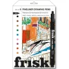Shop All^Frisk Coloured Fineliners - Set of 9 Assorted Colours - 0.5mm - Little Painter Art | Exploring the Endless Possibilities of Art