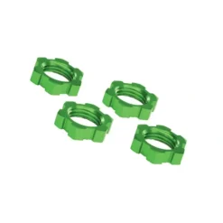 7758G Traxxas Wheel Nuts, Splined, 17mm, Serrated (green-anodized) (4) - Little Painter Art | Exploring the Endless Possibilities of Art| Brush