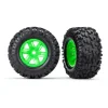 7772G Traxxas X-Maxx green wheels, Maxx AT tires, glued (2) - Little Painter Art | Exploring the Endless Possibilities of Art| Shop All