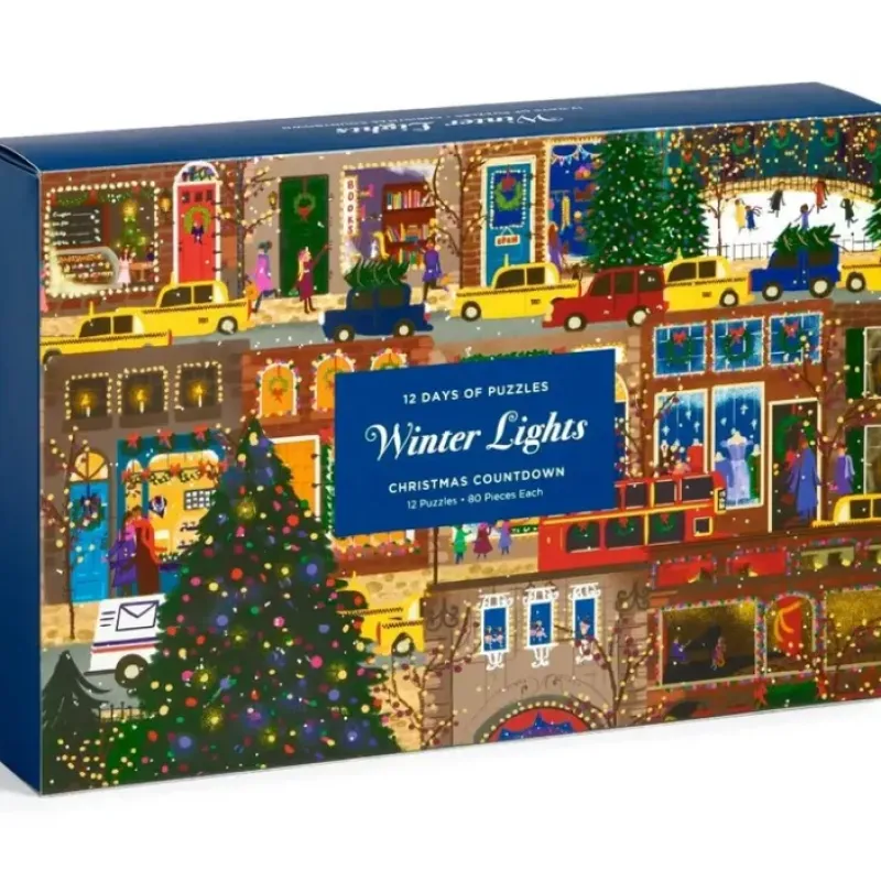 Hot^Galison 12 Days of Puzzles Winter Lights Holiday Countdown - Little Painter Art | Exploring the Endless Possibilities of Art
