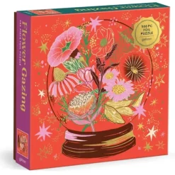 Shop All^Galison 500pc Foil Puzzle - Flower Gazing - Little Painter Art | Exploring the Endless Possibilities of Art