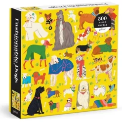 Shop All^Galison 500pc Puzzle - Fashionable Dogs - Little Painter Art | Exploring the Endless Possibilities of Art