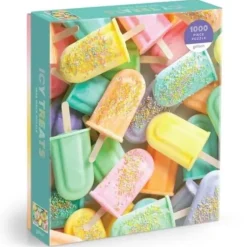 Galison 1000pc Puzzle - Icy Treats - Little Painter Art | Exploring the Endless Possibilities of Art| Shop All