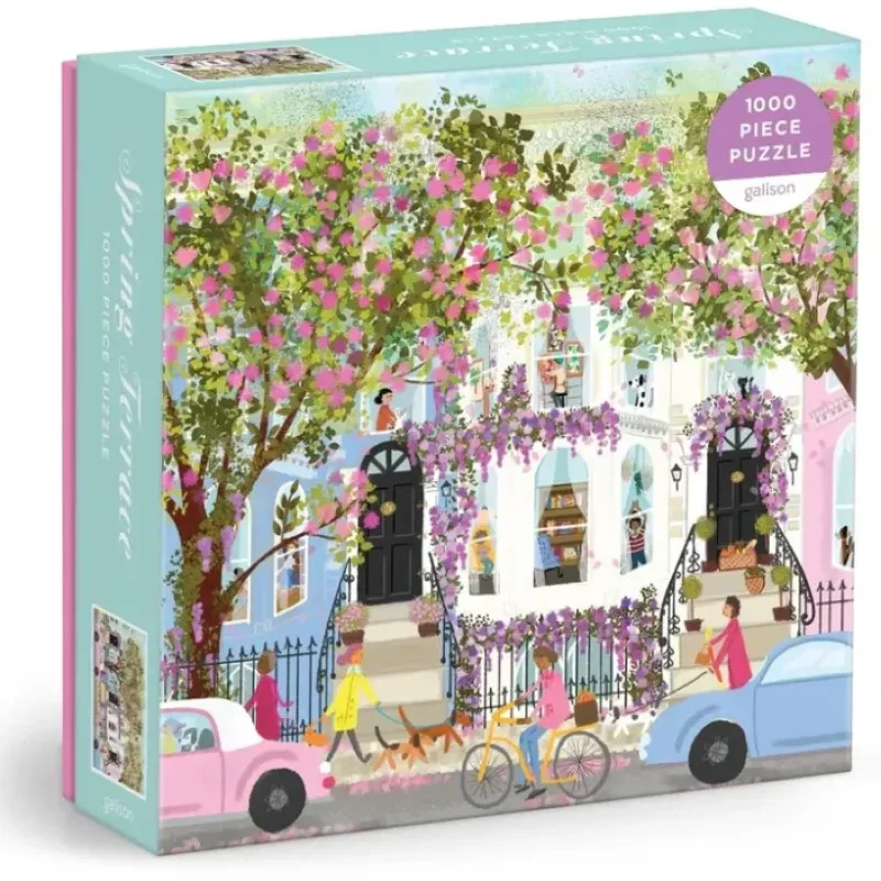 Hot^Galison 1000pc Puzzle - Joy Laforme Spring Terrace - Little Painter Art | Exploring the Endless Possibilities of Art