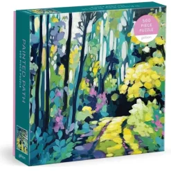 Hot^Galison 500pc Puzzle - Painted Path - Little Painter Art | Exploring the Endless Possibilities of Art