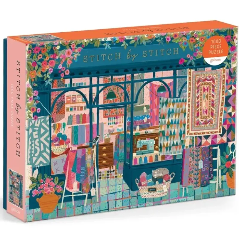 Hot^Galison 1000pc Puzzle - Stitch by Stitch - Little Painter Art | Exploring the Endless Possibilities of Art