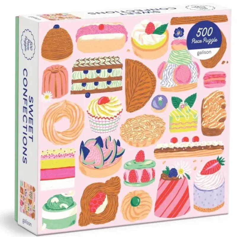 Hot^Galison 500pc Puzzle - Sweet Confections - Little Painter Art | Exploring the Endless Possibilities of Art