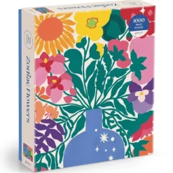 Hot^Galison 1000pc Puzzle - Zodiac Flowers - Little Painter Art | Exploring the Endless Possibilities of Art