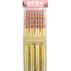 Hot^GAMAGO Bamboo Chopsticks Set of 4 - Boba - Little Painter Art | Exploring the Endless Possibilities of Art