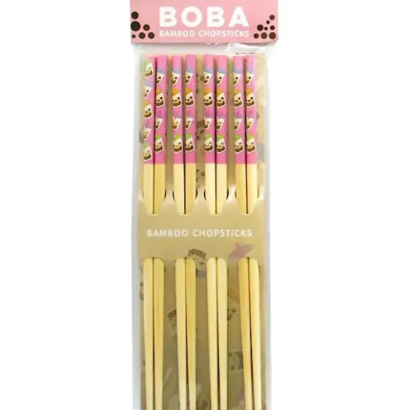 Hot^GAMAGO Bamboo Chopsticks Set of 4 - Boba - Little Painter Art | Exploring the Endless Possibilities of Art