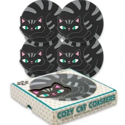 Hot^GAMAGO Silicone Coasters 4pk - Kitten - Little Painter Art | Exploring the Endless Possibilities of Art