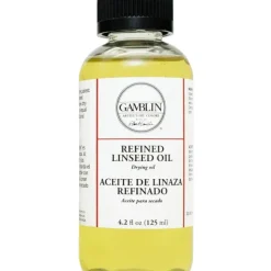 Shop All^Gamblin Refined (Low Acid) Linseed Oil - Little Painter Art | Exploring the Endless Possibilities of Art