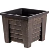 Shop All^Garden Essentials Square Wooden Look Plastic Planter - Little Painter Art | Exploring the Endless Possibilities of Art