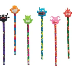 Geddes Monster Pencil with Eraser Topper, Assorted - Little Painter Art | Exploring the Endless Possibilities of Art| Hot