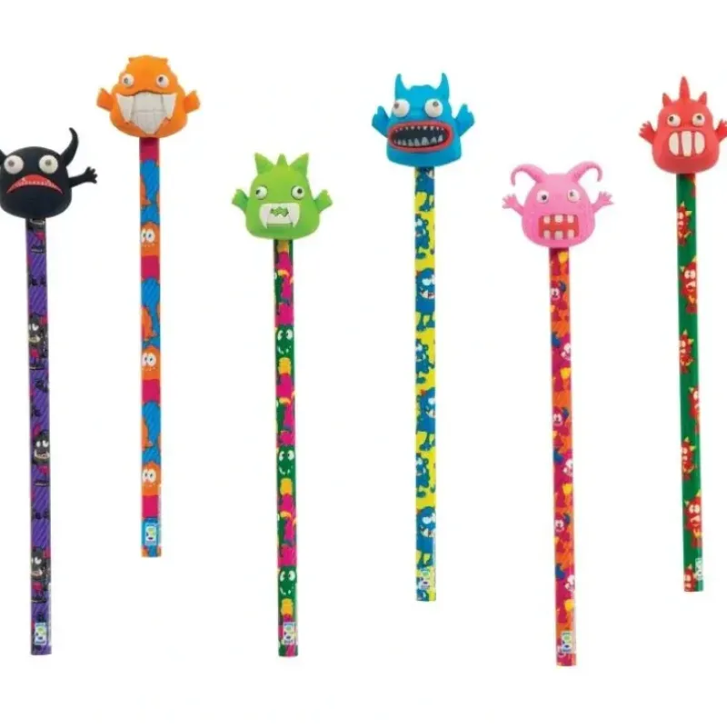 Geddes Monster Pencil with Eraser Topper, Assorted - Little Painter Art | Exploring the Endless Possibilities of Art| Hot