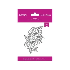 Shop All^Gemini - LetterPress Press Plate - Poppy - Little Painter Art | Exploring the Endless Possibilities of Art