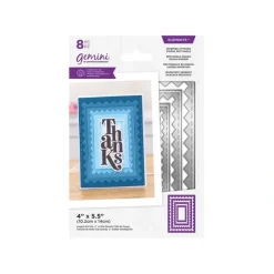 Shop All^Gemini - Metal Die - Elements - Inverted Stitched ZigZag Rectangle - Little Painter Art | Exploring the Endless Possibilities of Art