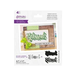 Gemini - Stamp & Die - Blessed to have you - Little Painter Art | Exploring the Endless Possibilities of Art| Shop All