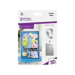 Shop All^Gemini 4 x 6" 3D Embossing Folder & Metal Die - Coral Reef - Little Painter Art | Exploring the Endless Possibilities of Art
