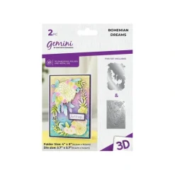 Shop All^Gemini 4 x 6" 3D Embossing Folder & Metal Die - Bohemian Dreams - Little Painter Art | Exploring the Endless Possibilities of Art