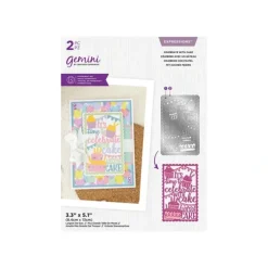 Gemini Expressions Image Sentiment Die - Celebrate with Cake - Little Painter Art | Exploring the Endless Possibilities of Art| Brush