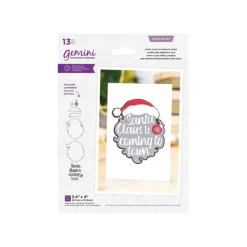 Shop All^Gemini Layerable Sentiments Christmas Expressions Die - Santa Claus Is Coming To Town - Little Painter Art | Exploring the Endless Possibilities of Art