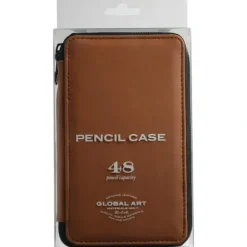 Shop All^Global Art Pencil Case 48 - Brown Leather - Little Painter Art | Exploring the Endless Possibilities of Art