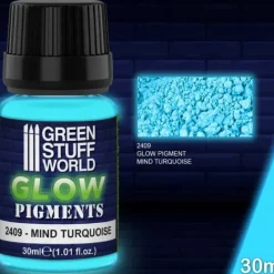 Pigment^Glow in the Dark Pigments - MIND TURQUOISE - Little Painter Art | Exploring the Endless Possibilities of Art
