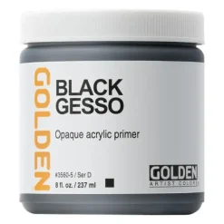 Shop All^GOLDEN Black Gesso - 237ml - Little Painter Art | Exploring the Endless Possibilities of Art