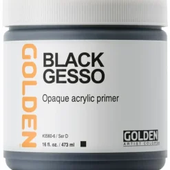 Shop All^GOLDEN Black Gesso - 473ml (16oz) - Little Painter Art | Exploring the Endless Possibilities of Art