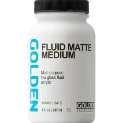 Shop All^GOLDEN Fluid Matte Medium - 237ml - Little Painter Art | Exploring the Endless Possibilities of Art