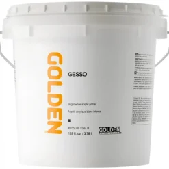Pigment^Golden Gesso Acrylic Primer - 3.78L - Bright White - Little Painter Art | Exploring the Endless Possibilities of Art