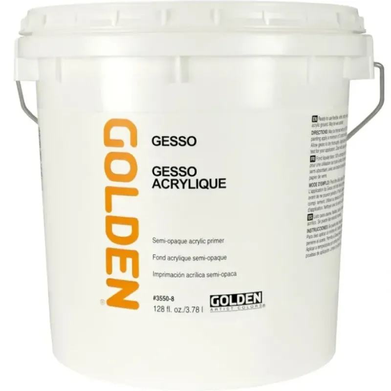 Canvas^Golden Gesso White 128oz - Little Painter Art | Exploring the Endless Possibilities of Art