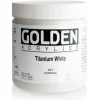 Pigment^Golden Heavy Body Acrylic Paint 16oz Titanium White - Little Painter Art | Exploring the Endless Possibilities of Art