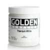 Pigment^Golden Heavy Body Acrylic Paint 8oz Titanium White - Little Painter Art | Exploring the Endless Possibilities of Art